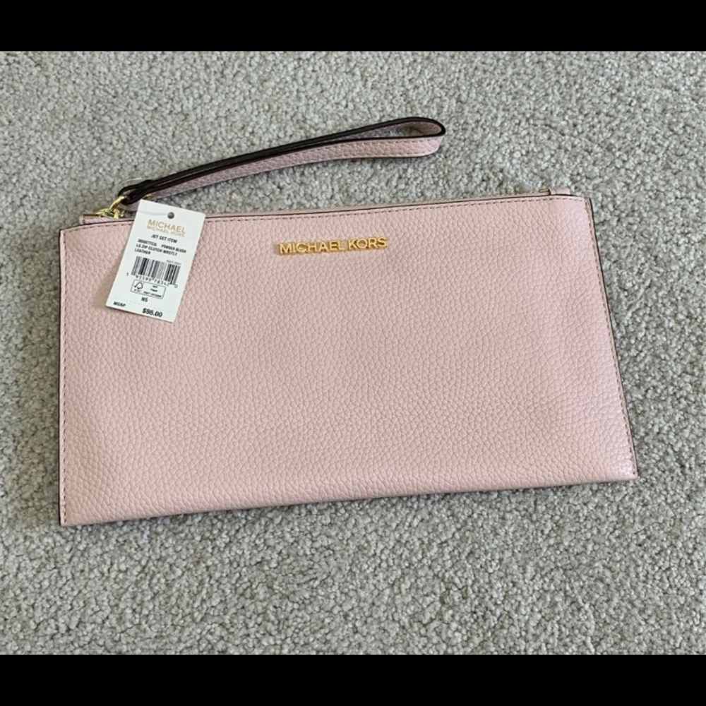 Michael Kors jet set large clutch wristlet